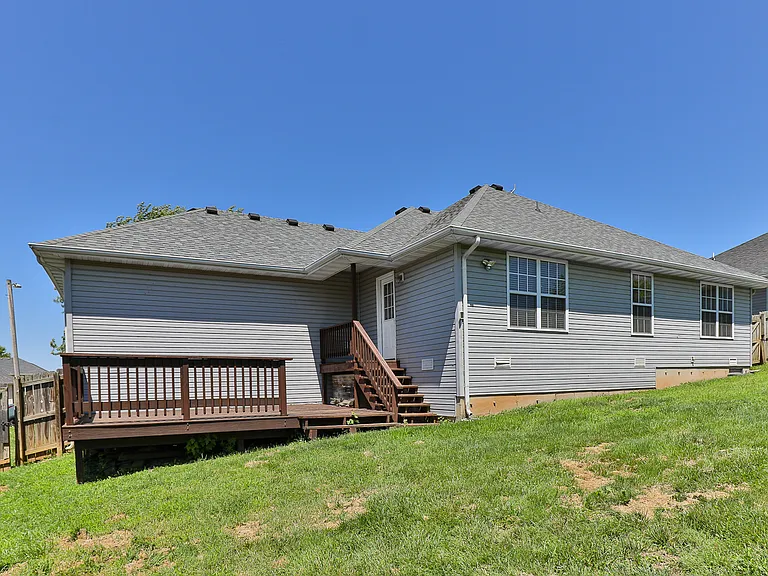 view of back of the home