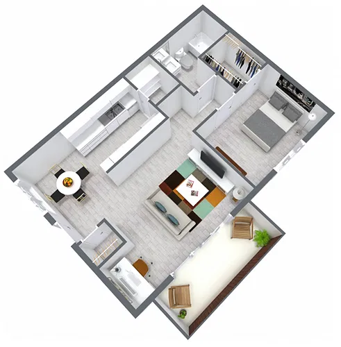 Floor plan Floorplan 1A