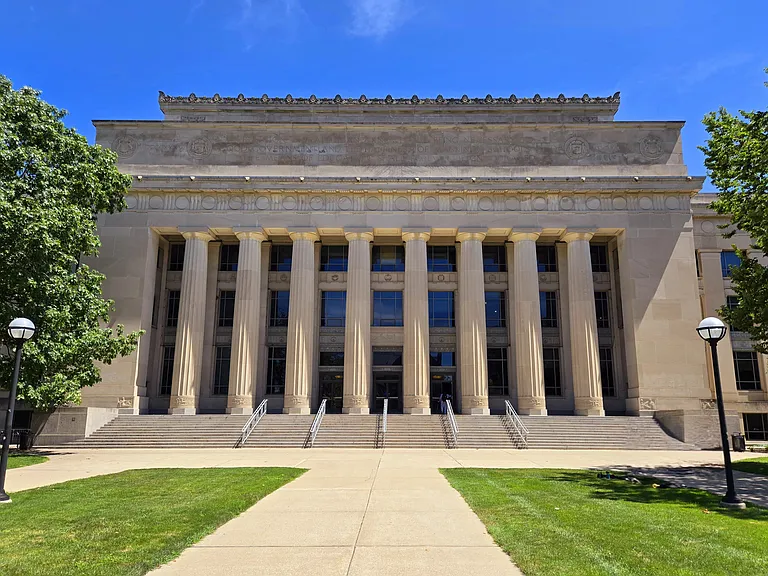 The University of Michigan's central campus is nearby