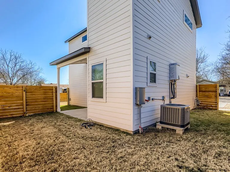 Back porch and back yard