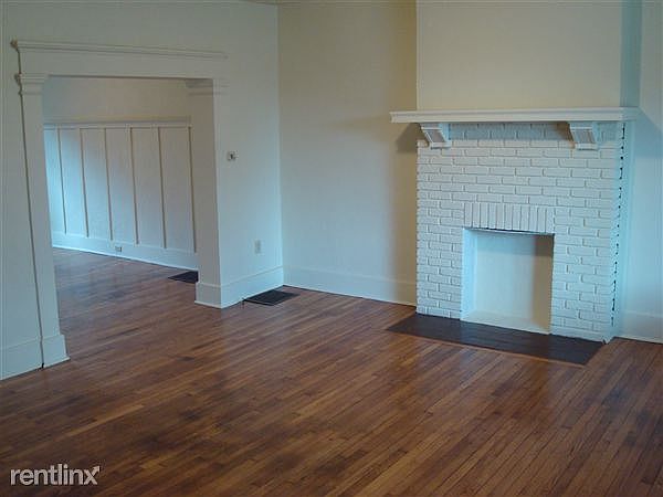 Living Room with decorative fireplace