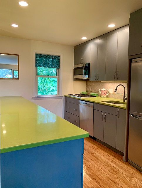 Renovated, open kitchen