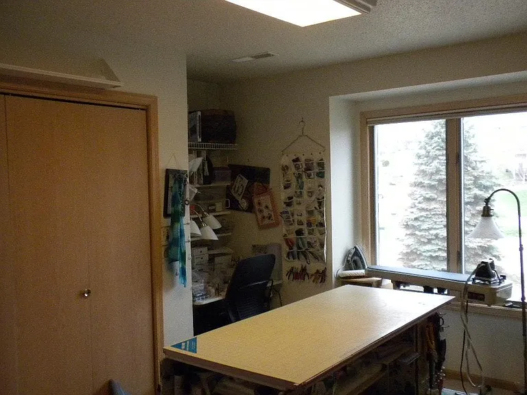 Upstairs second bedroom. There is a bedroom in the basement