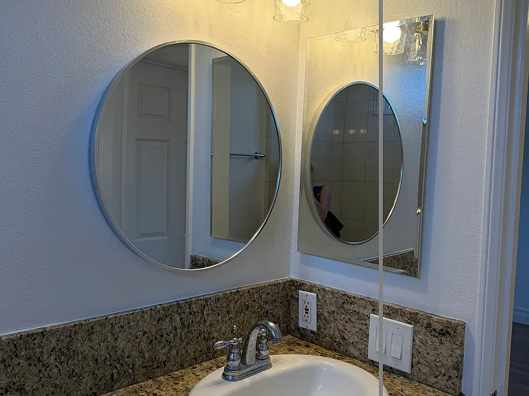 SECOND BATHROOM - HAS NEW DESIGNER MEDICINE CABINET
