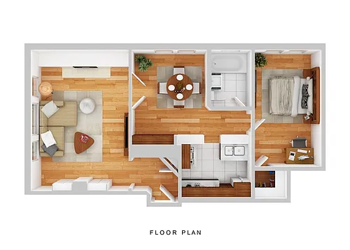 Floor plan One Bedroom A