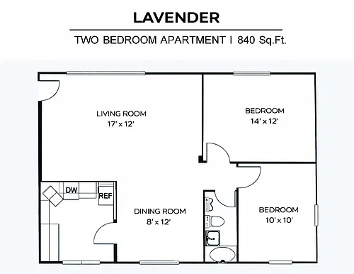 Floor plan Lavendar