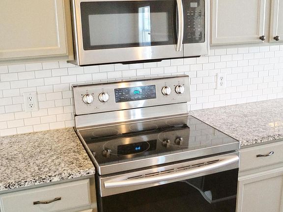 Stove and microwave.