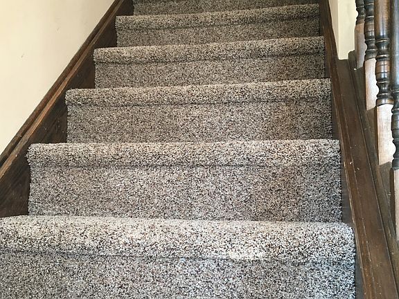 staircase - brand new carpet