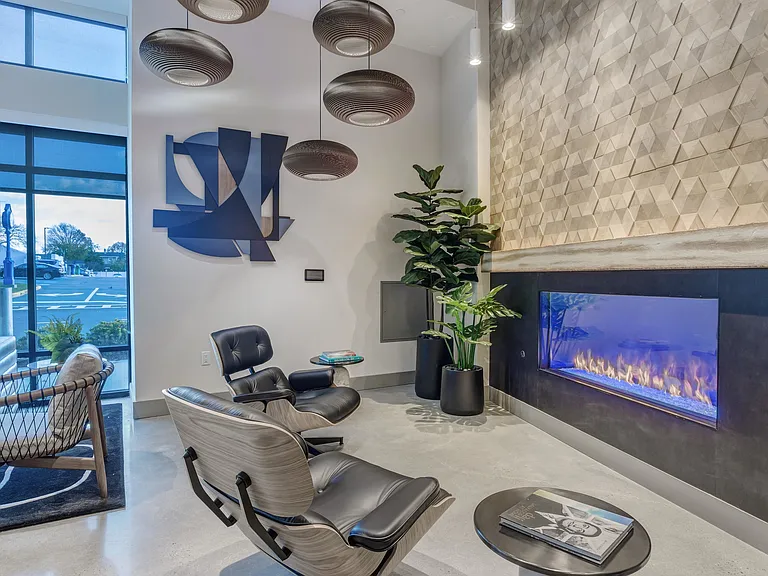 Spend some time next to the large fireplace in our elegant lobby.