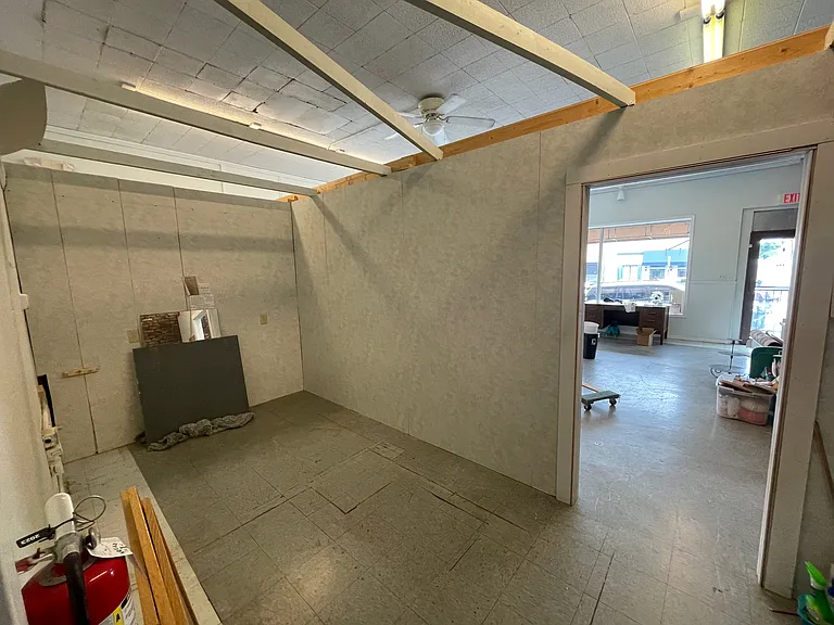 behind the wall. Was previously used as office space.