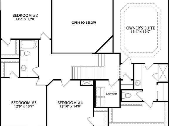 floor plan second level