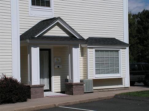 Private entrance on side of building