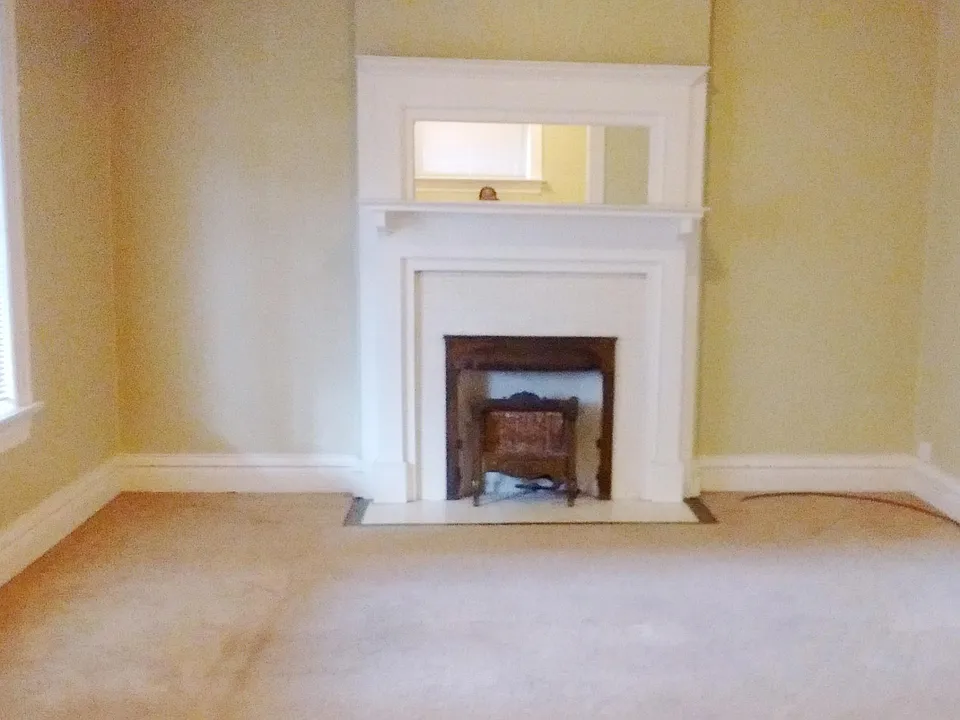 Fireplace in the living room