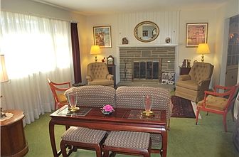 Living Room with Fire Place