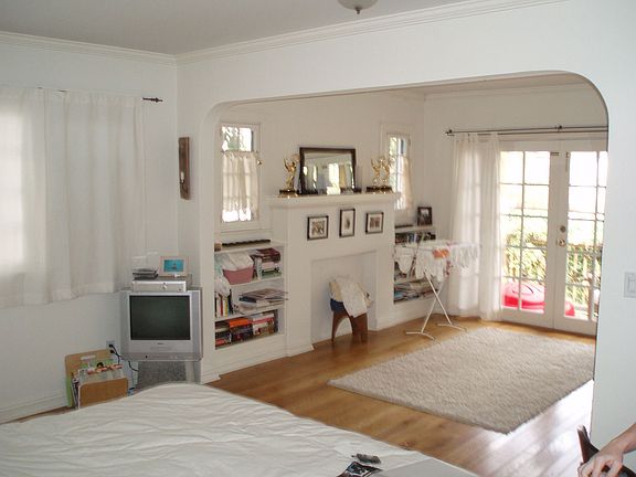 master bed in front home