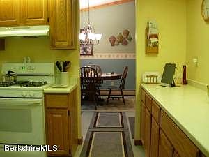 kitchen looking into dining rm