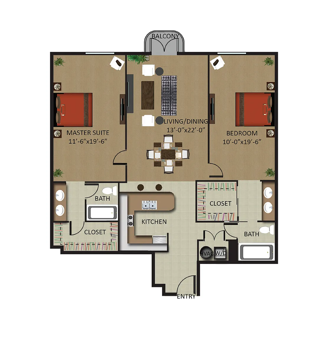 Floor plan Palm Tower 2/2