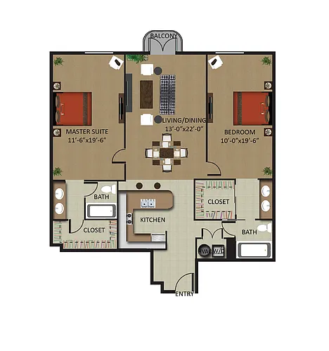 Floor plan Palm Tower 2/2