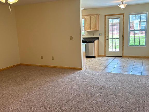 Living room and dining area