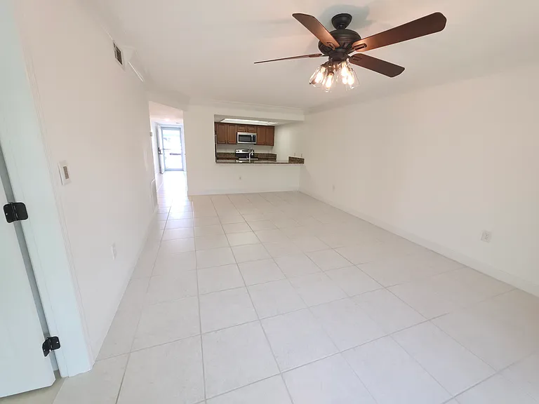 Living room and dining area.