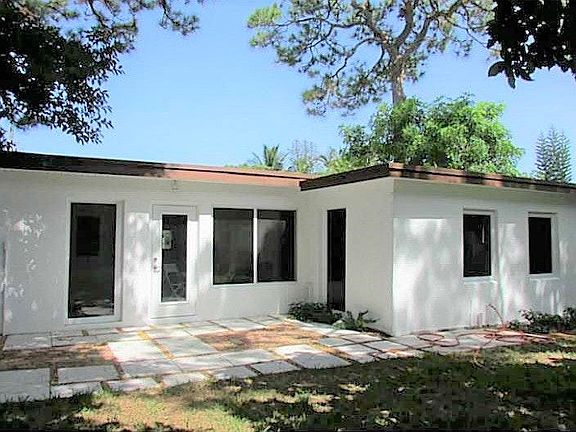 Rear of the home