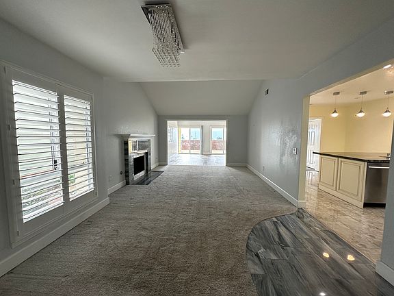 Dining room, living room, family room and kitchen