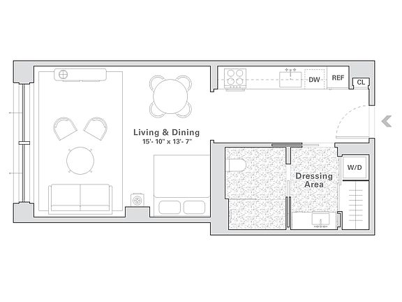 2nd image of 547 W 47th St #419