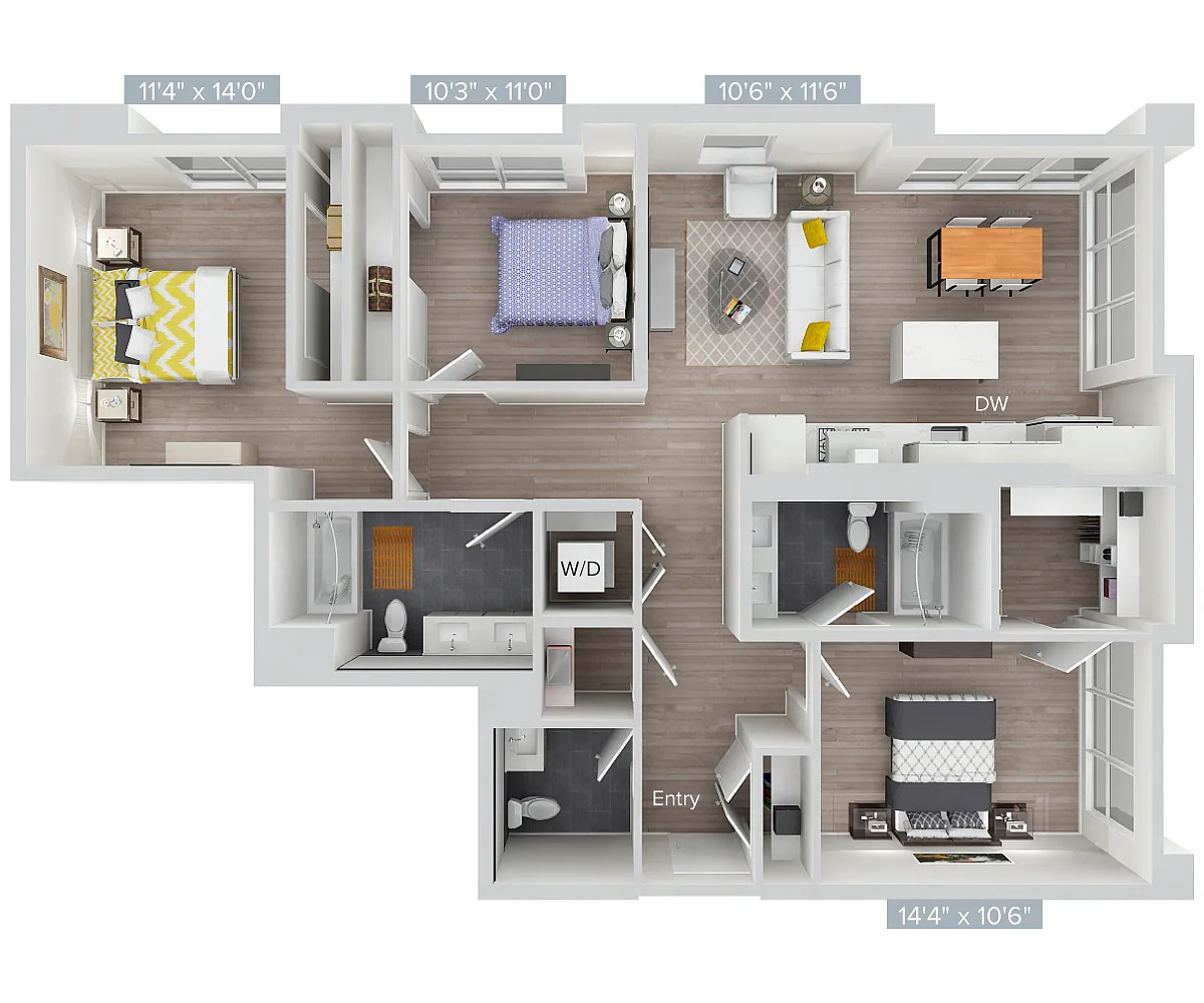 Floor plan C3S-1445SF