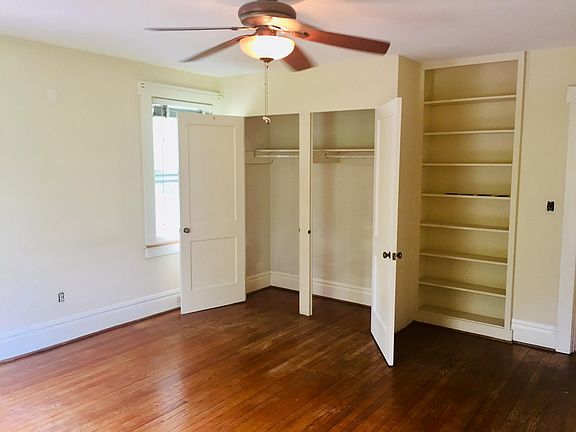 Master bedroom closets and built-in shelves