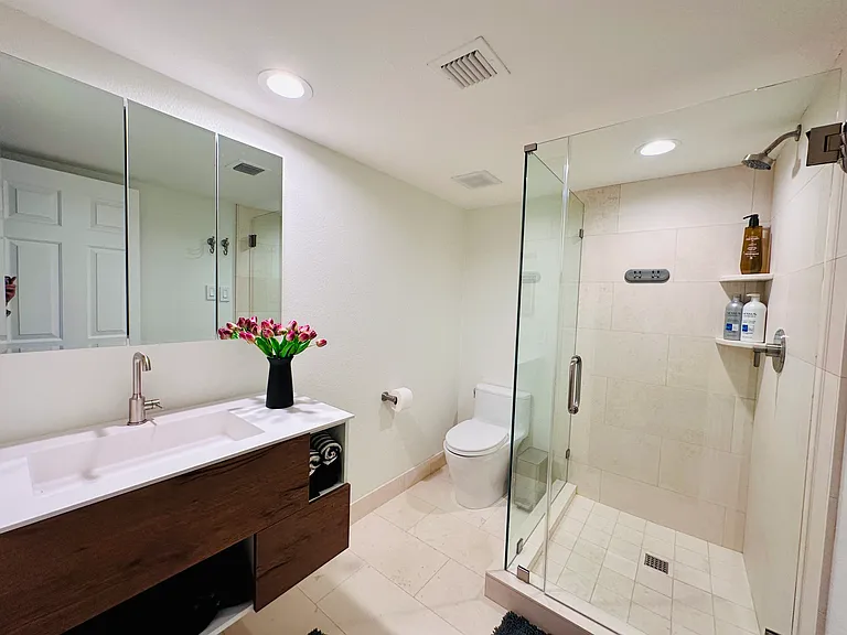 Newly updated guest bathroom