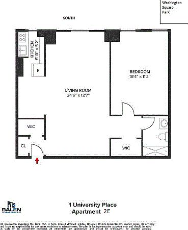 1st image of 1 University Pl APT 2E