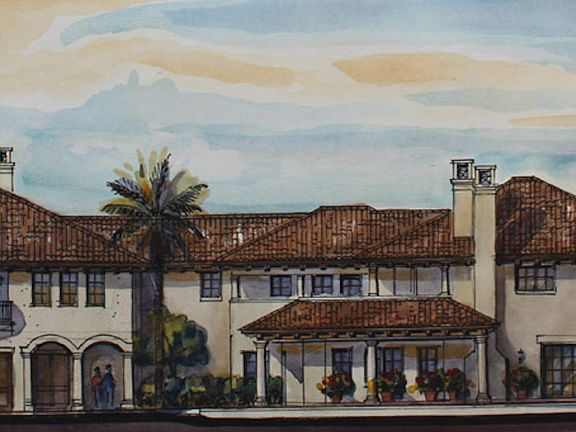 Artist Rendering Back of Main House