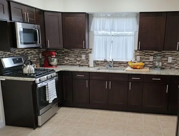 Kitchen
Kitchen has fridge although not shown here