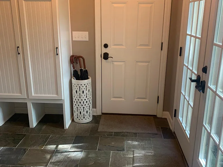 Mud room off garage