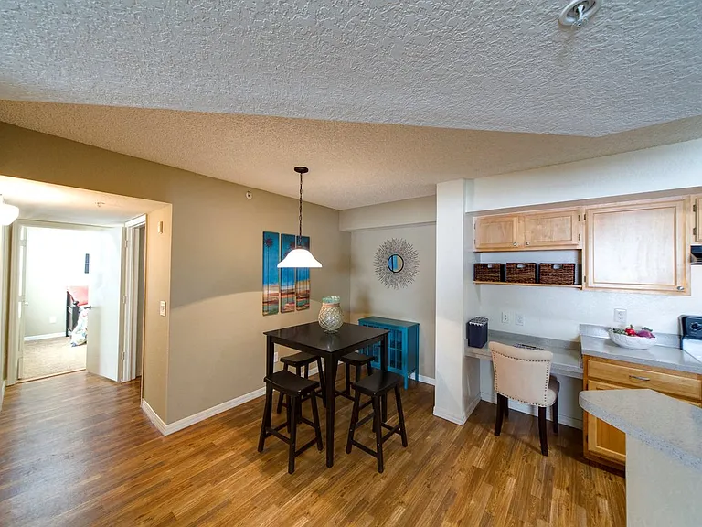 Cozy dining nook adjacent to the kitchen at Gregory Cove in Jacksonville, FL