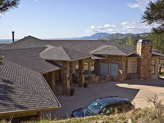 Looking Down on Home from Forest Patio