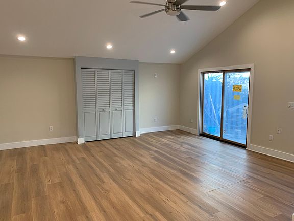 View to North east, closet & sliding door