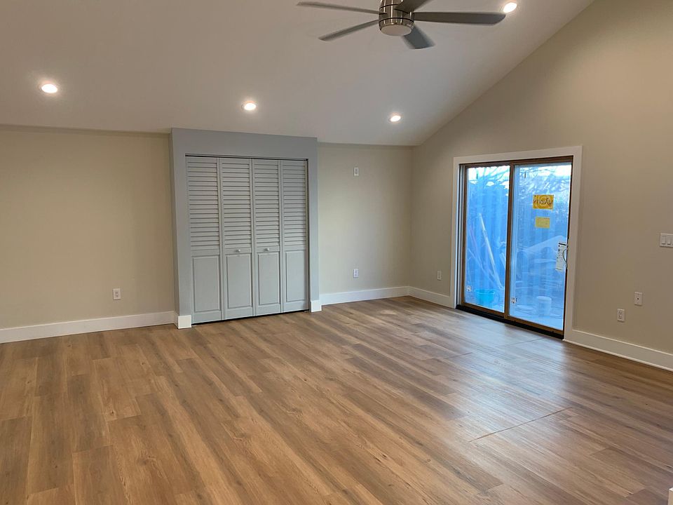 View to North east, closet & sliding door