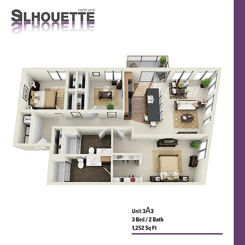 Floor plan 3A3