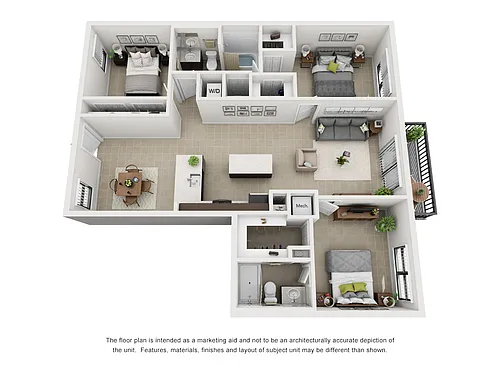 Floor plan Model C3