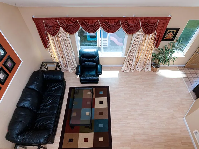 Living room view from upstairs
