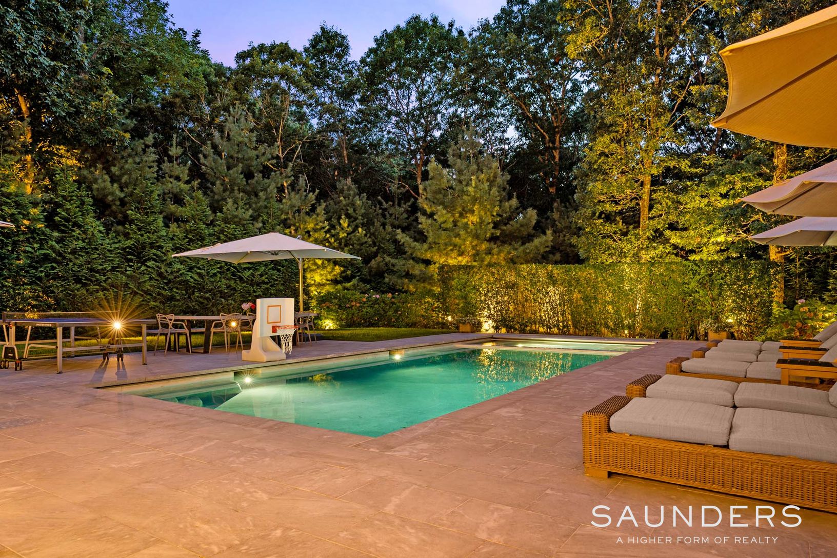  BACKYARD/POOL - NIGHT