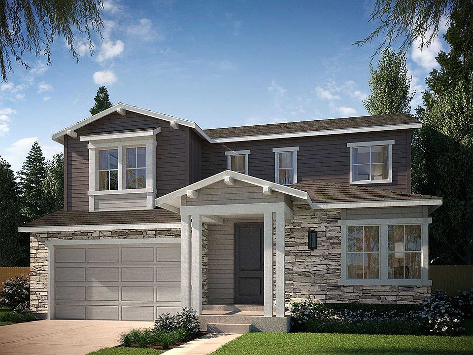 Example of Residence 4004 B Craftsman Style Exterior - Colors may vary on actual home.