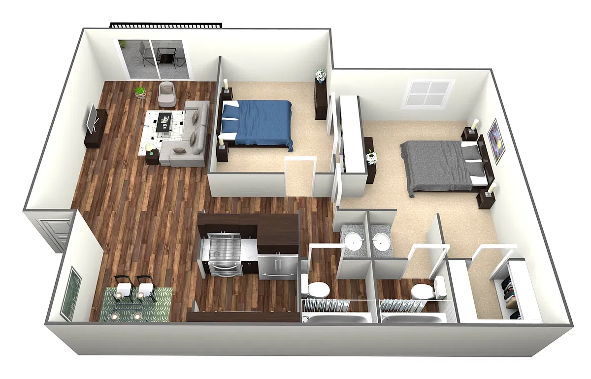 Floor plan 2X2
