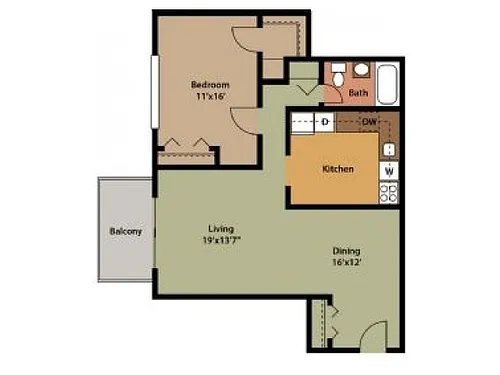 Floor plan Sparrow Hill