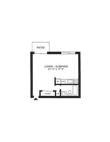 Floor plan Studio