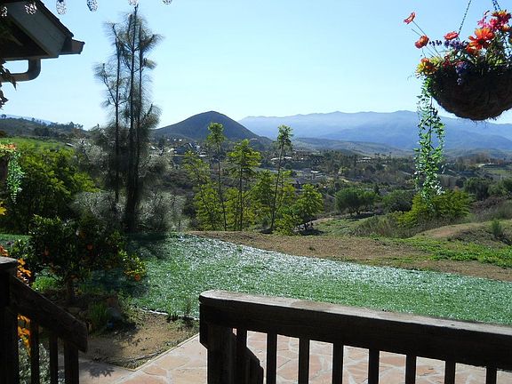 view from kitchen & living room
