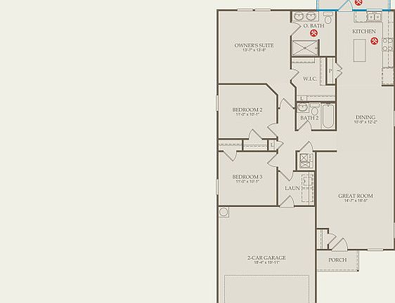 Becket Floor Plan, Quick Move-in Home, Floor 1