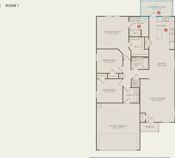 Becket Floor Plan, Quick Move-in Home, Floor 1