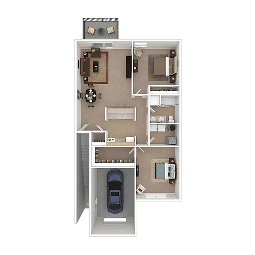 Floor plan Second Floor 2 Bedroom